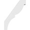 Ekena Millwork 3-in. W x 16-in. D x 22-in. H Valencia Architectural Grade PVC Knee Brace BRCP03X16X22VAL - alternate 4